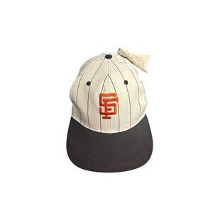 Vtg San Francisco Giants Pin Stripe Snapback Twins Enterprise MLB NWT Rare DS